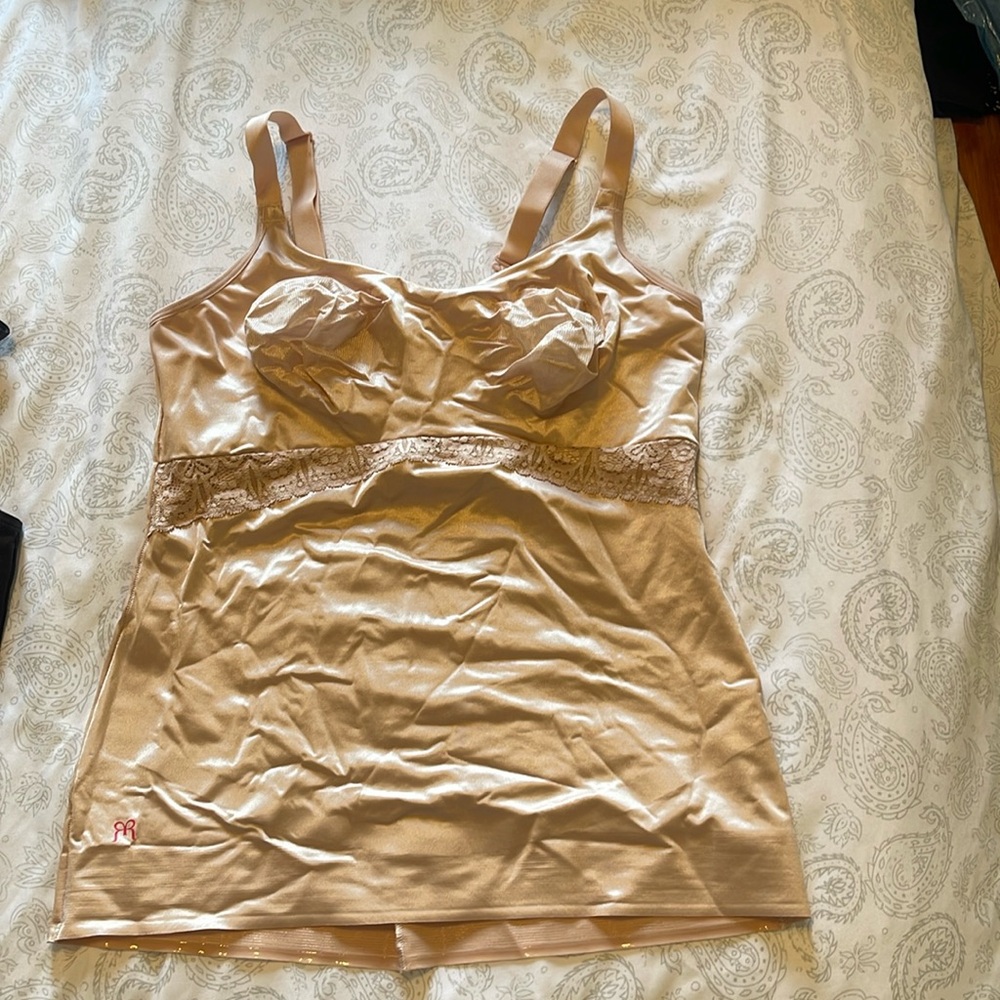 Ruby Ribbon Lace cami - nude